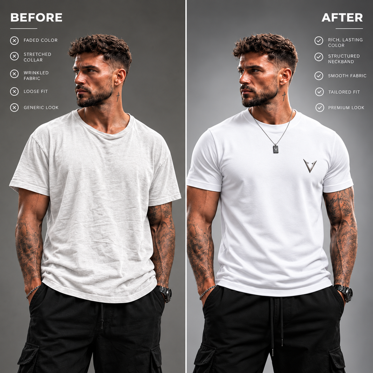T-shirt VYRO Essential Blanc