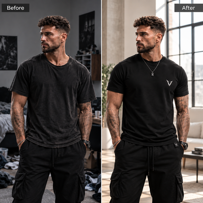 T-shirt VYRO Essential Homme Noir