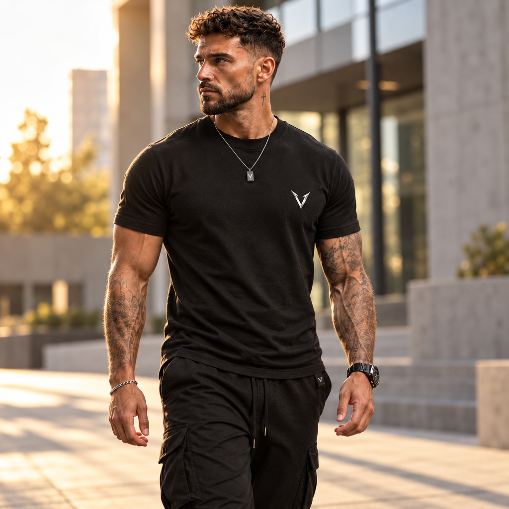T-shirt VYRO Essential Homme Noir