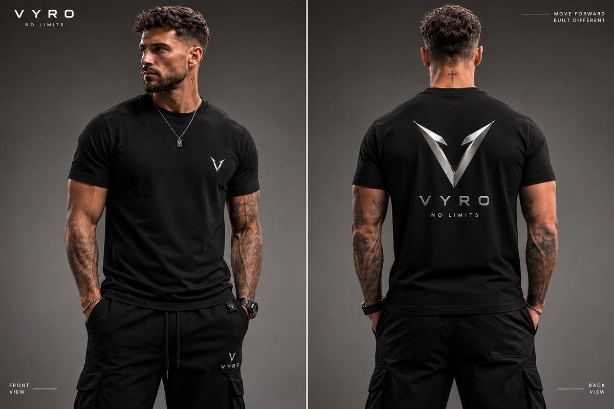 T-shirt VYRO Essential Homme Noir